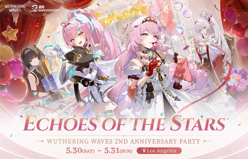 Wuthering Waves 2nd Anniversary Party二周年线下活动：女漂泊者、绯雪、达妮娅、爱弥斯